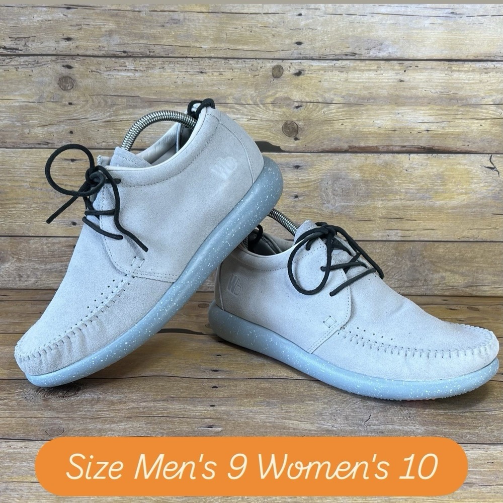 World Boots‎ Hemera Haze Grey Suede Moccasin Sneakers Mens 9 Womens 10